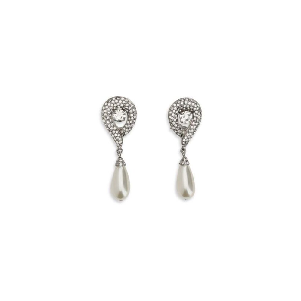 Alessandra Rich Silver Brass Women's Earrings